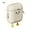 Cream White-1, variant on Wall-Mounted Trash Cans with Cartoon Faces, 3.17gal Waterproof ABS Kitchen Bathroom Bin with Lid, No Electricity Needed, Playful Home Decor