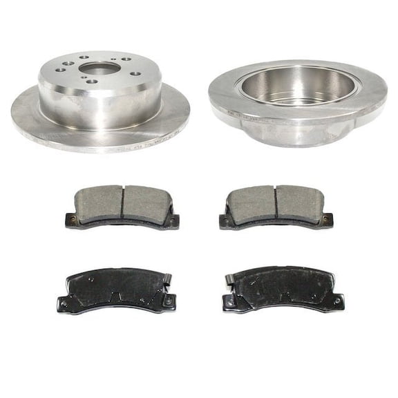 Rear Brake Pad and Rotor Kit - Compatible with 1992 - 1999 Toyota Camry 1993 1994 1995 1996 1997 1998
