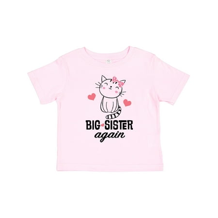 

Inktastic Big Sister Again Announcement Girls Toddler T-Shirt