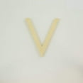 thumbnail image 1 of Package of 1, 10 Inch X 1/2" Baltic Birch "V" Wood Letters In The Century Gothic Font | Thick | Upper Case For Art & Craft Project, Made in USA, 1 of 1