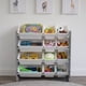 thumbnail image 2 of Natural Wood/White Kids Toy Organizer with 12 Storage Bins, 2 of 8