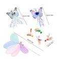 thumbnail image 3 of Cat Wand Refills Cute 4PCS Soft Kitten Teaser Replacement Bell Pet Toys for Cat, 3 of 9