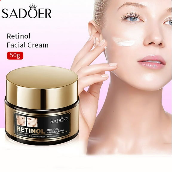 PiGOGI Retinol Peptide Anti-Wrinkle Brightening Moisturiser - Anti-Aging, Firming, Nourishing, 50g
