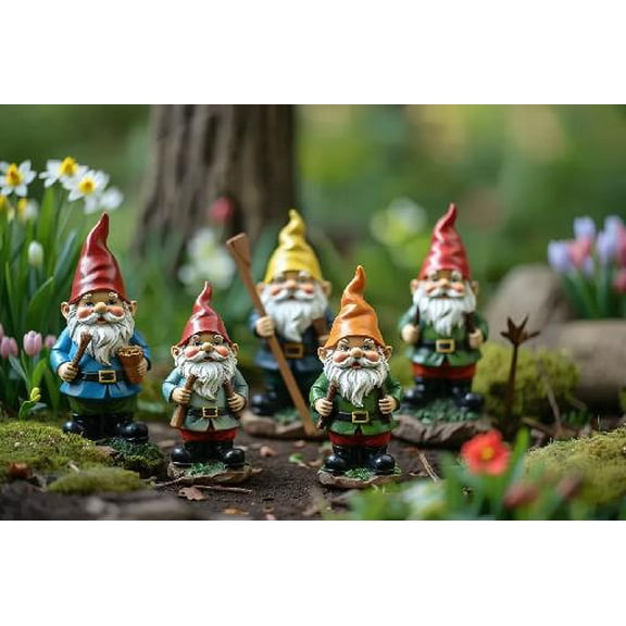 Spring Camp Gnomes Puzzles for Adults 300 Pieces, Jigsaw Puzzle Challenging Educational Fun Family Activities Games Toys Gifts for Home Decor