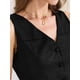 thumbnail image 5 of CHALECO CASUAL SIN MANGAS PARA MUJER INSPIRADO EN CHIC, CHAQUETA DE BOTONES TOTALMENTE FORRADA, TALLA XS, NEGRO, 5 of 6