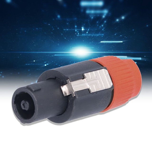 Enchufe De Altavoz De 4 Polos, Conector De Cable De Audio Con Bloqueo Giratorio Para Carcasas Para Cables De 6~15 Mm Para Amplificador De Potencia
