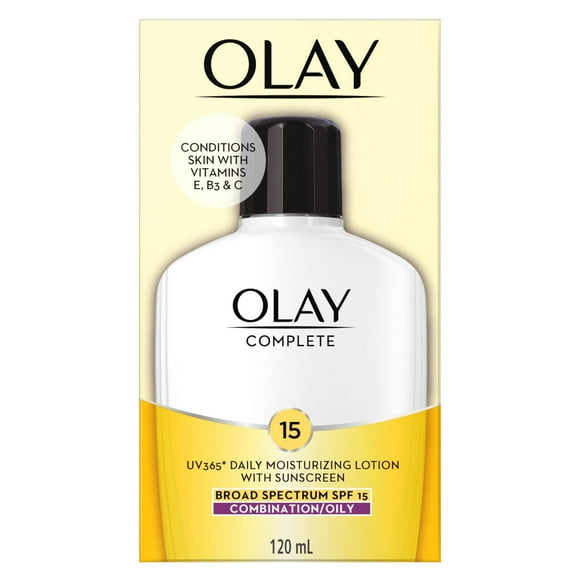 Olay Complete Lotion Moisturizer with SPF 15 Oily, 120 mL
