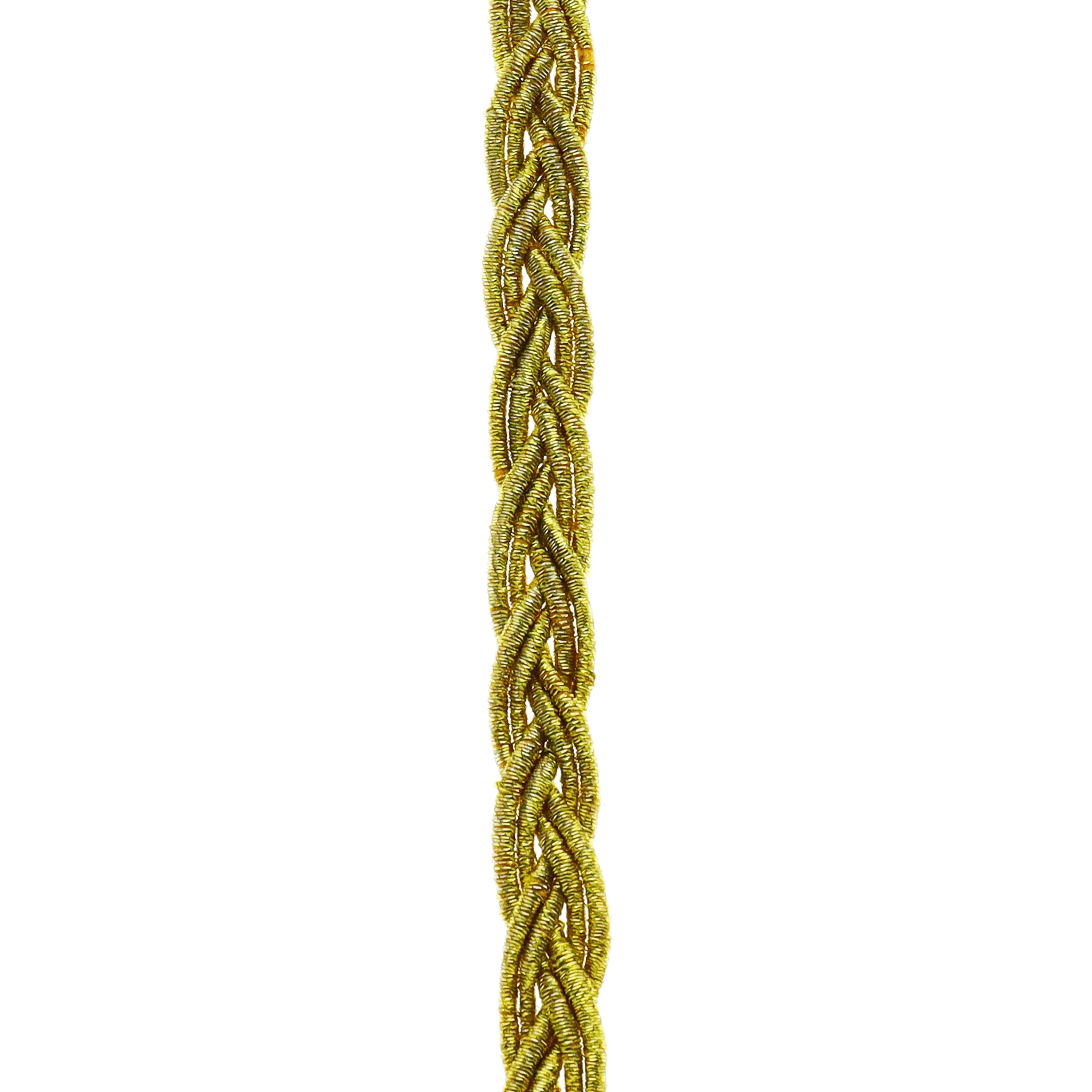 (2 pack) Simplicity Trim, Gold 1/4 inch Cord Braid Trim Great for Apparel, Home Decorating, and Crafts, 2 Yards, 1 Each