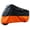 Orange+black, variant on Motorcycle Cover All Season Waterproof for Harley Davidson Street Glide Touring Honda Suzuki Kawasaki Yamaha 116" Orange