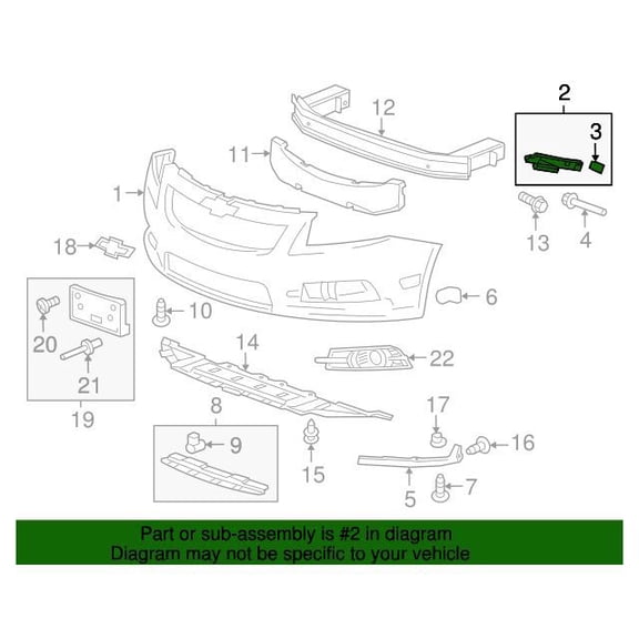 GM 95328893 Guide Asm-Frt Bpr Fascia
