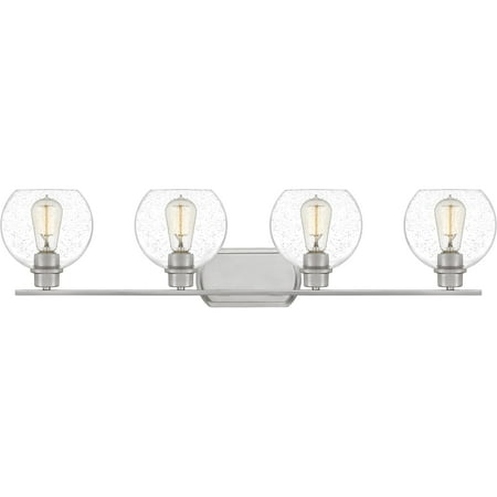 

Quoizel Pruitt 4-Light 36 Bathroom Vanity Light in Brushed Nickel