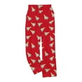 thumbnail image 4 of Tnhcen Women's Christmas Print Flannel Pajama Pants Winter 2025 New Soft Warm Fleece Sleepwear with Pockets Cozy Home Lounge Pants S-3XL, 4 of 5