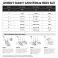 thumbnail image 6 of Anti-Slip Womens Garden Shoes,Waterproof Rubber Ankle Rain Boots for Farming and Yard Work,Flowers,Size 9, 6 of 6