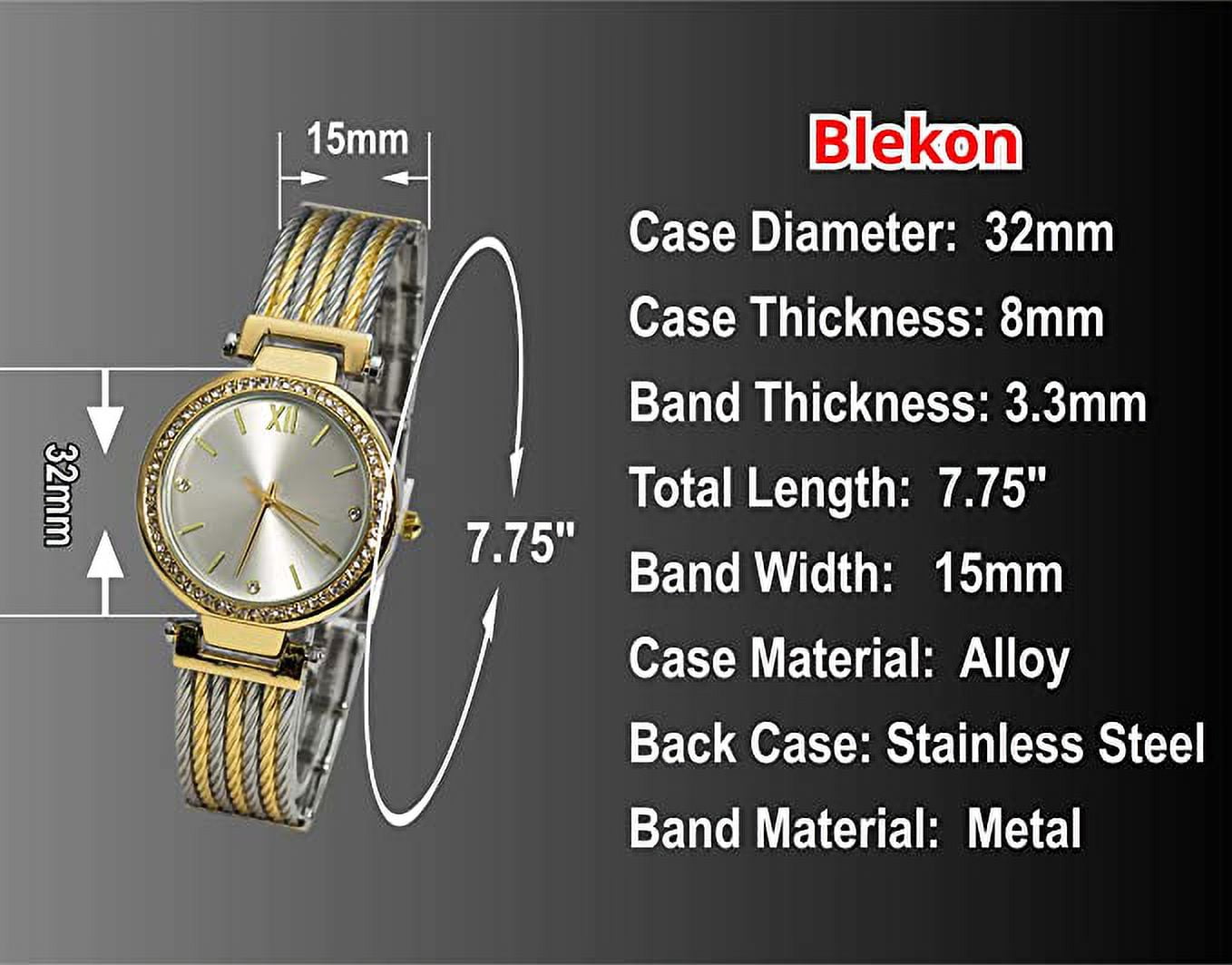 Blekon Collections Japanese Quartz Women's 32mm Case Blekon Collections Japanese Quartz Women's 32mm Case