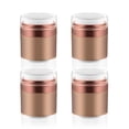 thumbnail image 1 of Frascos con bomba Airless Cositina, 4 unidades, 50 ml, acrílicos vacíos, color dorado rosado, 1 of 6
