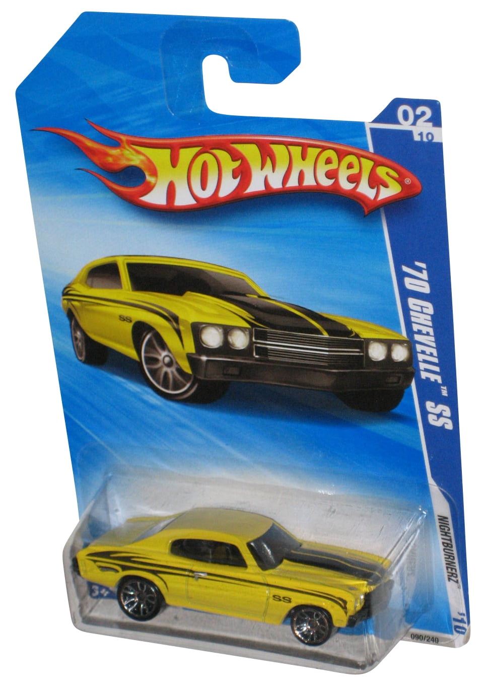 Hot Wheels HW Flames 3/10 (2017) Green '70 Chevelle SS Wagon Car