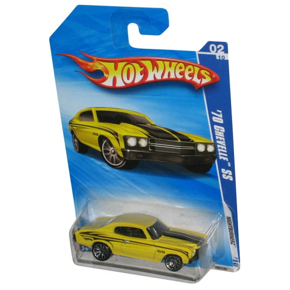 Hot Wheels Nightburnerz 02/10 (2009) Yellow '70 Chevelle SS Car 090/240
