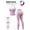 PURPLE, variant on 2-piece set - Women's yoga pants set, off shoulder hanging neck vest, peach hip shaping sports pants