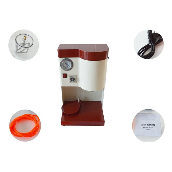 INTSUPERMAI Gypsum Vacuum Mixer Agar Mixing Machine Bubble-Free Blender Dental Equipment 500ml