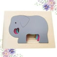 thumbnail image 1 of Animal Puzzle, Wooden Puzzle Toys for Children Kids, Early Education Multi-Layer Toddler Puzzles 1-3 Years(Elephant) Ormromra WRLF-261, 1 of 7