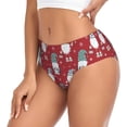thumbnail image 2 of Balery Gnome And Snowflakes Ropa Interior de Algodón para Mujer con Dibujo – Braguitas Cómodas y Elásticas, Estilo Clásico-Medium, 2 of 6