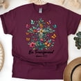 thumbnail image 1 of Christian Be Transformate T-Shirt Romain Croix et Papillon 12:2, Marron, Taille m, 1 of 6