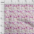thumbnail image 2 of oneOone Cotton Jersey Fuschia Pink Fabric Florals Sewing Fabric By The Yard Printed Diy Clothing Sewing Supplies 58 Inch Wide, 2 of 4