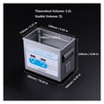 thumbnail image 4 of 3L Ultrasonic Cleaner 40kH Ultrasonic Jewelry Cleaner with Timer Heated Ultrasonic Cleaning Machine for Glasses Bike Chains, 4 of 7