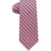 Tommy Hilfiger Men's Silk Ties, Various Designs: Pink Stripe