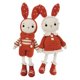 thumbnail image 1 of Ounissouiy Crochet Kit for Beginner Cute Rabbits Includes Hook, Accessories Yarn, Almacenamiento y organización del hogar Naranja, 1 of 1