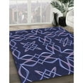 thumbnail image 3 of Ahgly Company Machine Washable Indoor Rectangle Transitional Night Blue Area Rugs, 5' x 8', 3 of 7