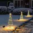 thumbnail image 4 of Artificial Solar Christmas Tree, Solar Outdoor Christmas Tree Decoration, Outdoor Solar Garden Lights,christmas Decoration Led Light Tree (color), 4 of 5