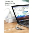 thumbnail image 3 of axGear USB-C Type C to USB 3.0 4 Port Hub USB Adapter USB-C Aluminum Slim Thunderbolt USB, 3 of 5