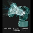 thumbnail image 2 of Fnochy Portable Small Fan Mini Ultra-Quiet Desktop Plug-in Fan with Multi-Directional Adjustment for Office Desk Student Dorm Home Use, 2 of 7