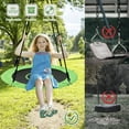 thumbnail image 2 of Tree Swings for Kids Outdoor, 40 Inch Diameter 600lb Weight & Adjustable Hanging Ropes Tree Swings, Great for Playground Swing, Backyard and Playroom(Green), 2 of 6