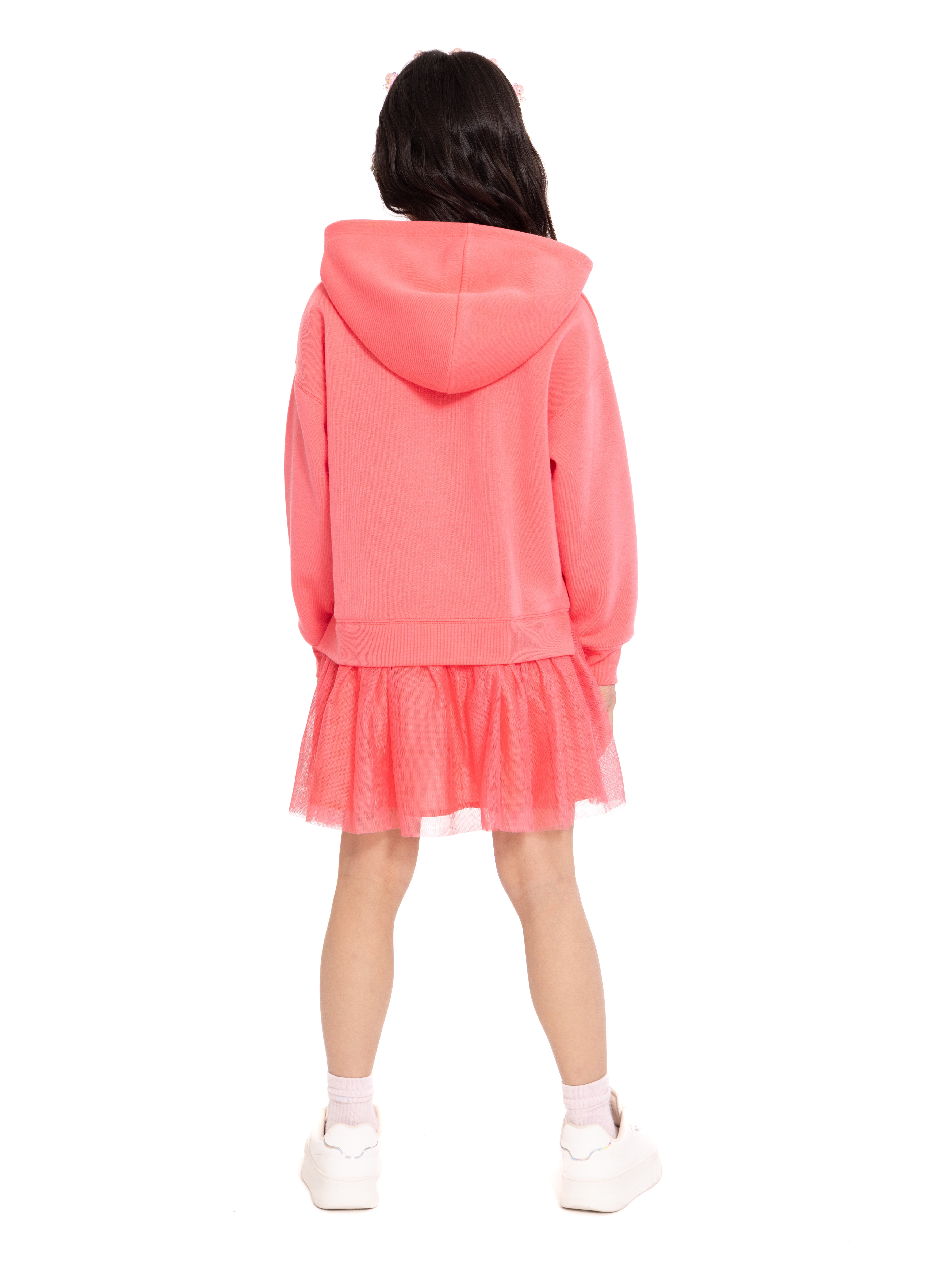 Valentine's Day Girls Graphic Hoodie Tutu Dress from Way To Celebrate, Sizes 4-16