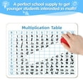 Multiplication Chart Whiteboard DoubleSided Times Table, 9" x 12