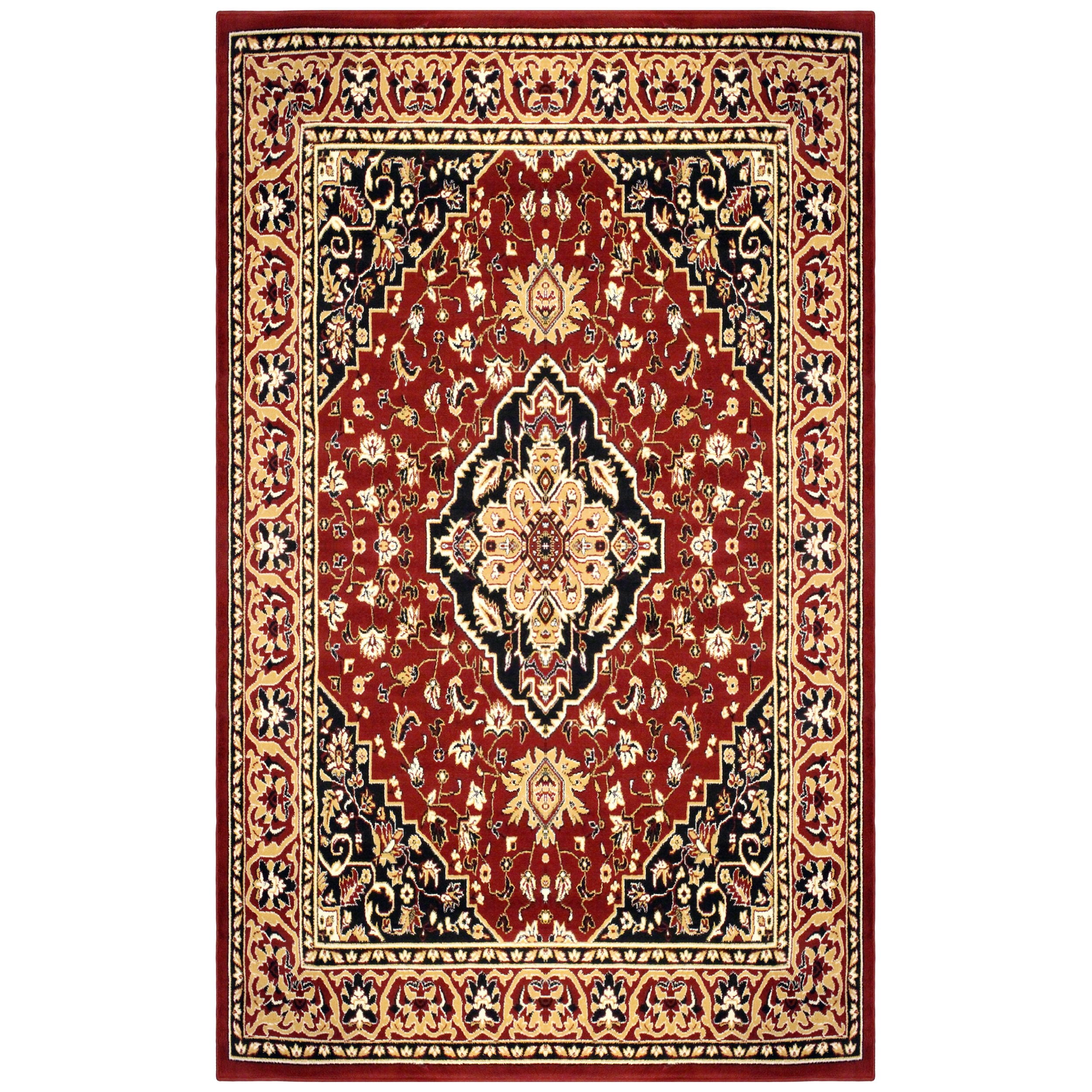 Glendale Oriental Traditional Area Rug Red / 8 ft. x 10 ft.