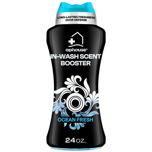 APHOUSE In-Wash Scent Booster Laundry Beads, Ocean Fresh Scent, Odor Blasters Long Lasting Freshness & Odor Eliminator for Laundry, HE Safe, 24 oz