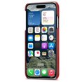 thumbnail image 4 of Y1 For iPhone 16 Plus Case Shockproof Litchi Texture Leather+PC Phone Cover - Matcha Green, 4 of 5
