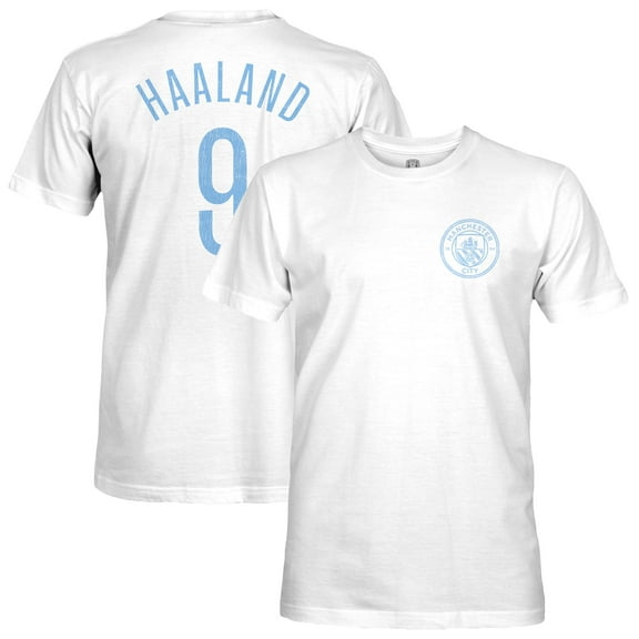 Men's 1863FC Erling Haaland White Manchester City Player T-Shirt