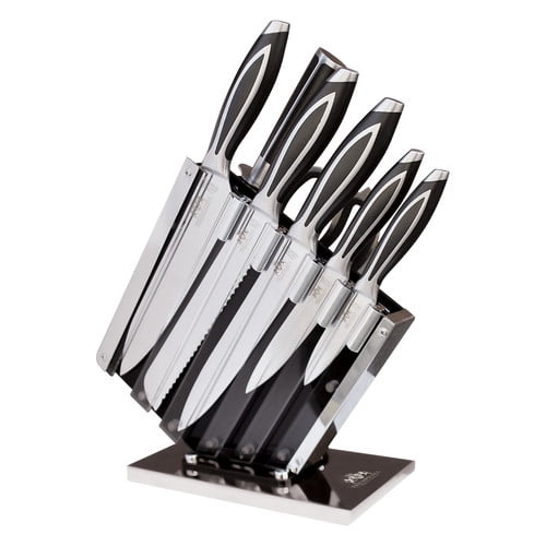 Triumph Hill 9 Piece Elite Cutlery Knife Set with Knife Stand