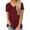 Wine, variant on Women's Solid Color Split Hem Short Sleeve Tee - Crew Neck Casual T-Shirt, Trendy for Everyday & Layering