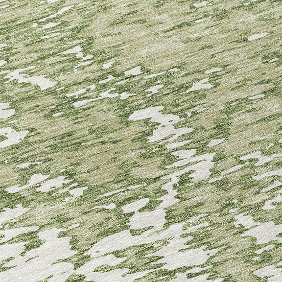 Addison Rugs Machine Washable Indoor/ Outdoor Abstract Pixels Chantille Rug Aloe - 1'8" x 2'6"