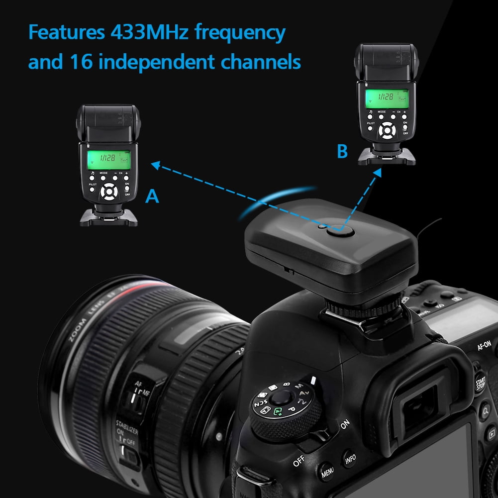 Cergrey Wireless Flash Trigger, Flash Trigger Set,VBESTLIFE 16 Channel