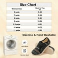 thumbnail image 3 of Leisfit Womens Wide Diabetic House Shoes Adjustable Walking Shoe, 3 of 7