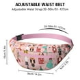 thumbnail image 3 of Fanny Pack Pink Christmas Nutcracker Pattern Waist Pack Bag,Running Cross Bag,Waterproof Large Fanny Packs for Women Men for Travel Running Hiking Cycling, 3 of 6