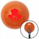 Crâne Rouge Clown Orange Métal Flocon Bouton de Changement de Vitesse avec M16 x 1,5 Insert Shifter Auto Brody – image 1 sur 1