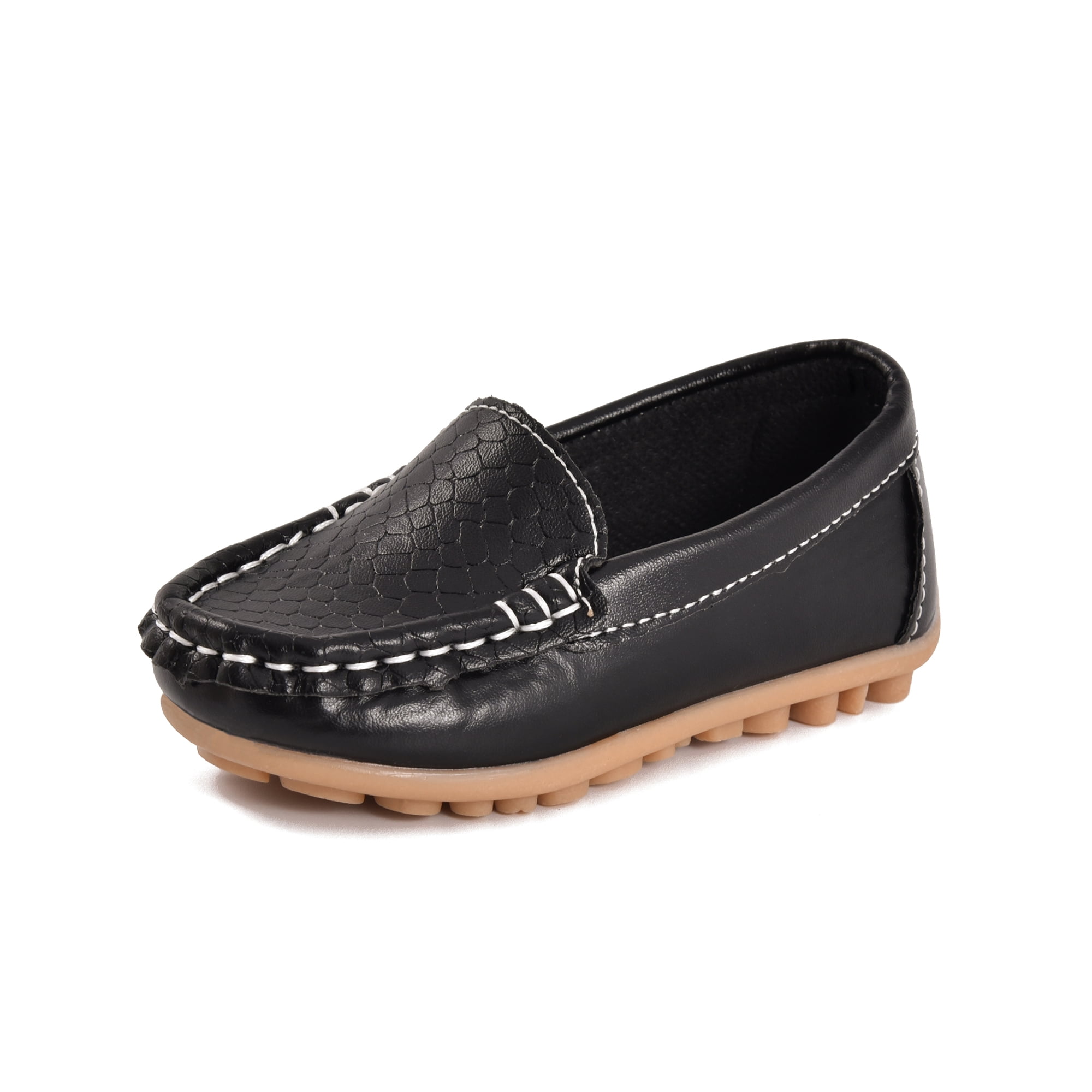 JACKSHIBO Toddler Dress Shoes Little Kid Boys Girls Soft Slip On