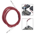 thumbnail image 5 of Mosiee 1Pc Electric Guitar Audio Cable 1/4 Inch Diameter 6.35Mm Ts Mono Plug Connect Cable For Guitar Bass Audio Device Metal Pvc, 5 of 5